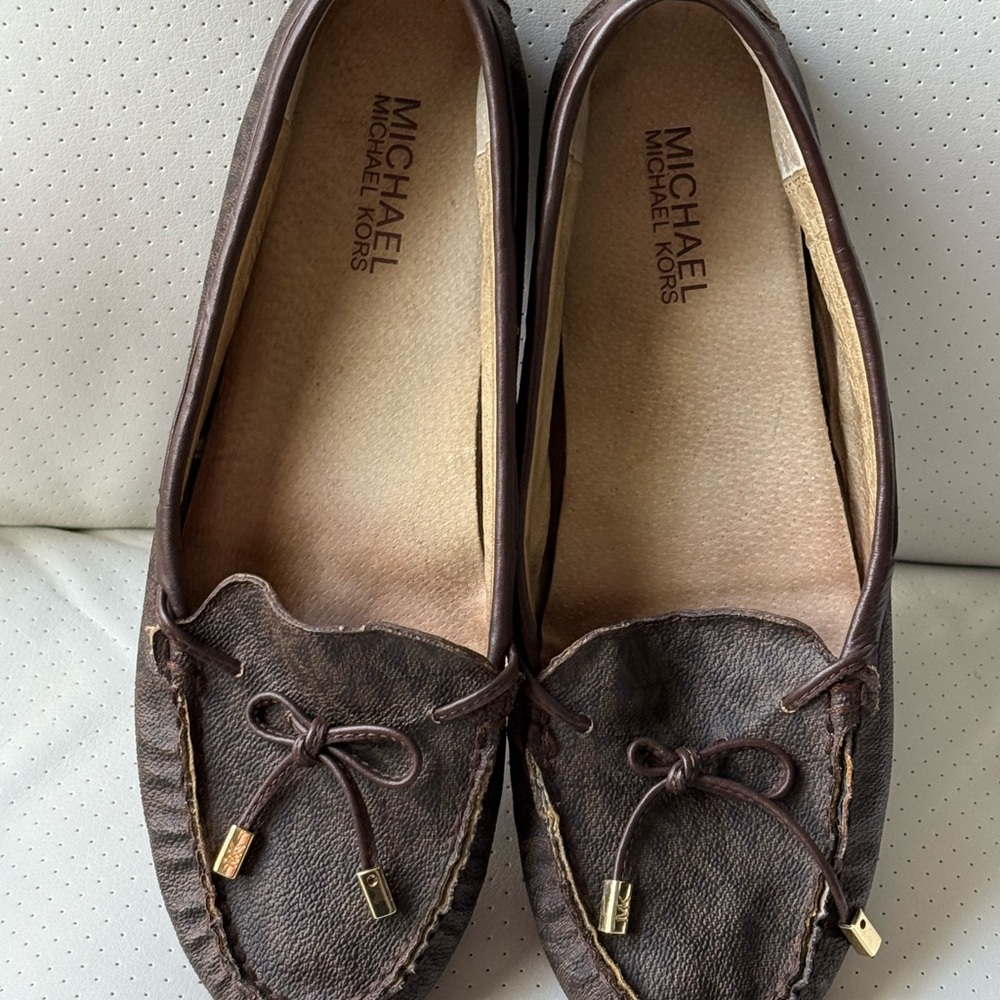 Michael Kors Brown Moccasin Shoes size 9M